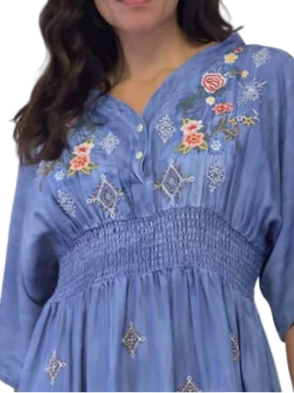 187. NWT WOMENS KYLA SEO S (FIT XL) DETAIL DRESS - Picture 2 of 4